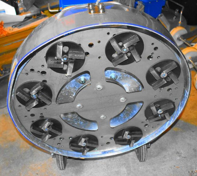 Szlifowanie betonu- tarcza 500 z diamentami lub groszkowanie