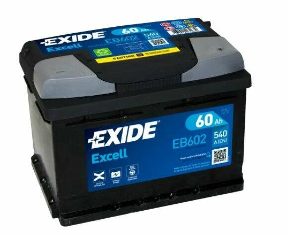 Akumulator Exide Excell 60Ah 540A EN PRAWY PLUS