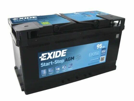 Akumulator EXIDE AGM START&STOP EK950 95Ah 850A EN