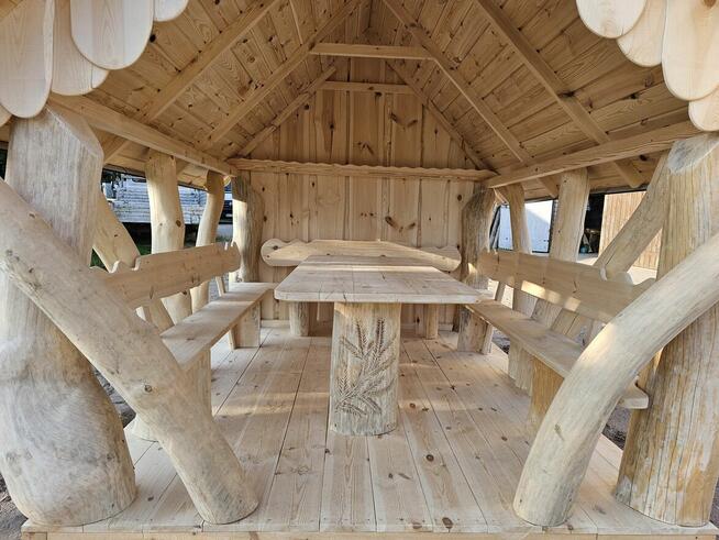 Altana altanka kpl.ogrodowy z ławami i stołem tel.880.033.37