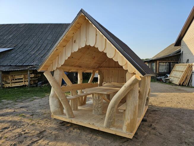 Altana altanka kpl.ogrodowy z ławami i stołem tel.880.033.37