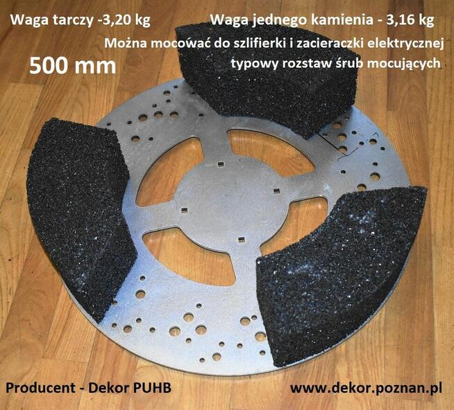 Szlifowanie betonu- tarcza 500 z diamentami lub groszkowanie