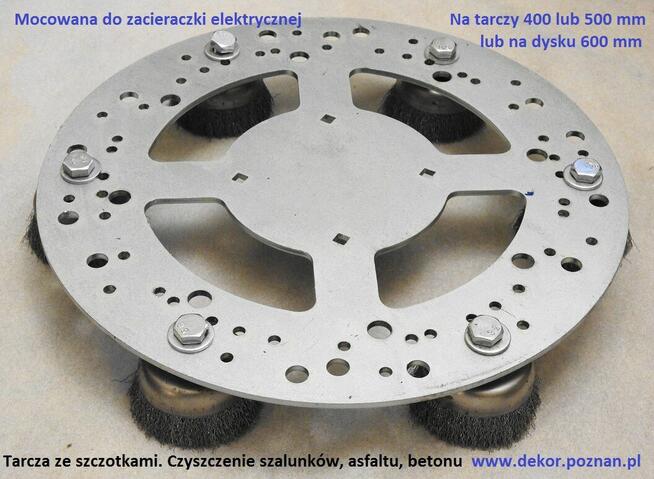 Szlifowanie betonu- tarcza 500 z diamentami lub groszkowanie