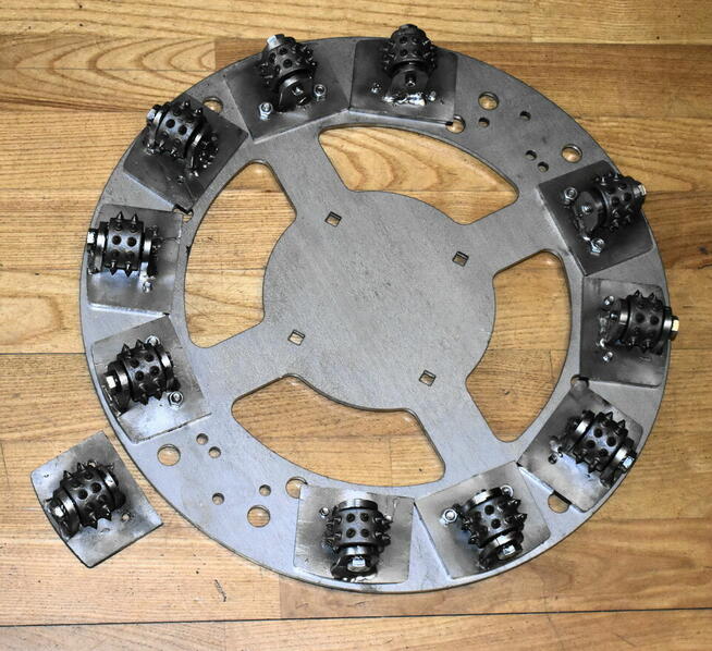 Szlifowanie betonu- tarcza 500 z diamentami lub groszkowanie