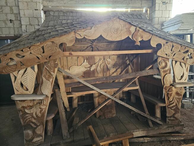 Altana altanka kpl.ogrodowy z ławami i stołem tel.880.033.37