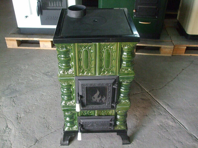 Piec kaflowy, przenośny 3K+PG+S retro