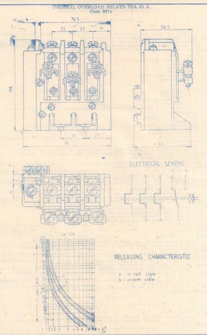 PRZEKAŹNIK TERMICZNY TERMIK TSA-16 10,7-16A 3-4,5A TERMOBIME