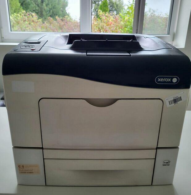 Drukarka kolorowa Xerox Phaser 6600 Duplex LAN brak tonerów