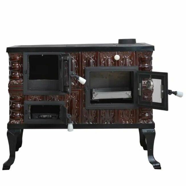 Kaflowa kuchnia węglowa 2K+S+S+ŻD retro