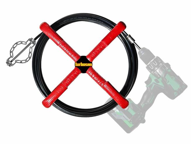 TURBOSAN Żmijka kanalizacyjna do czyszczenia kanalizacji 10m