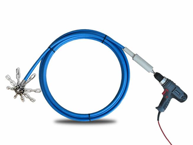 TURBOSPINER Szczotka wycior lanca do czyszczenia komina 12m