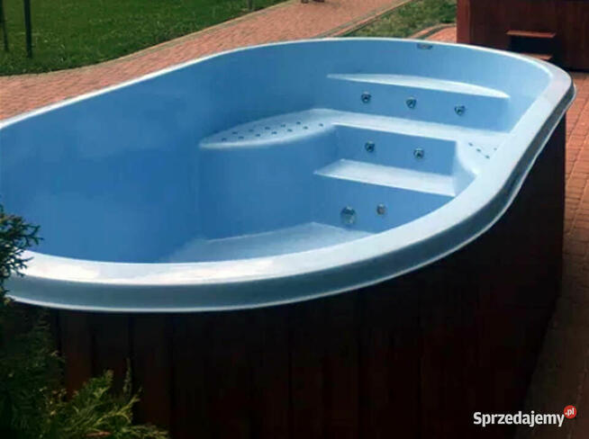 BASEN WOLNOSTOJĄCY z JACUZZI, Hydromasaż, Podgrzewany PC