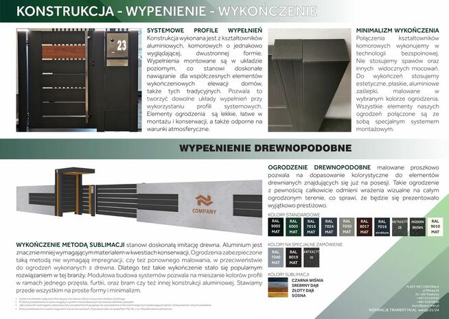 Ogrodzenia stalowe oraz aluminiowe KOMPLEKSOWO