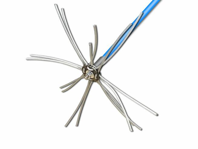 TURBOSPINER Szczotka wycior lanca do czyszczenia komina 12m