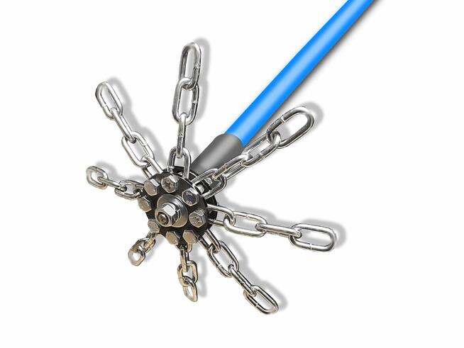 TURBOSPINER Szczotka wycior lanca do czyszczenia komina 12m