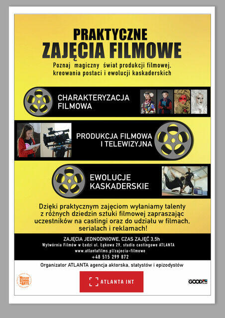 Zajęcia filmowe dla dzieci, młodzieży i dorosłych.