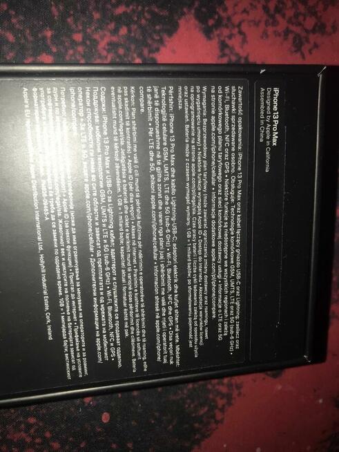 Pudełko Iphone 13 Pro Max