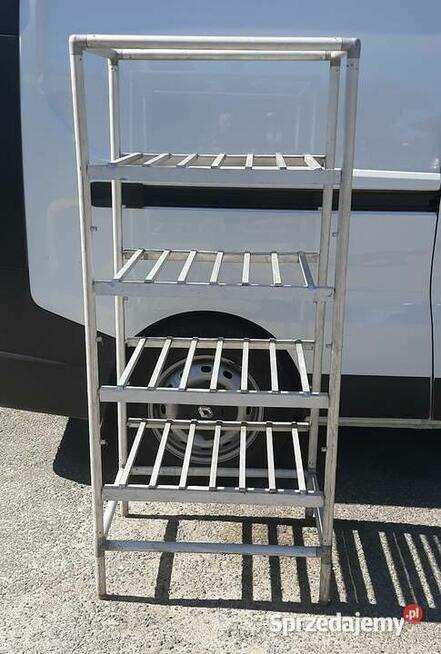 Polecam Mocne Regały Aluminiowe 3 Kpl. Prod. Dania