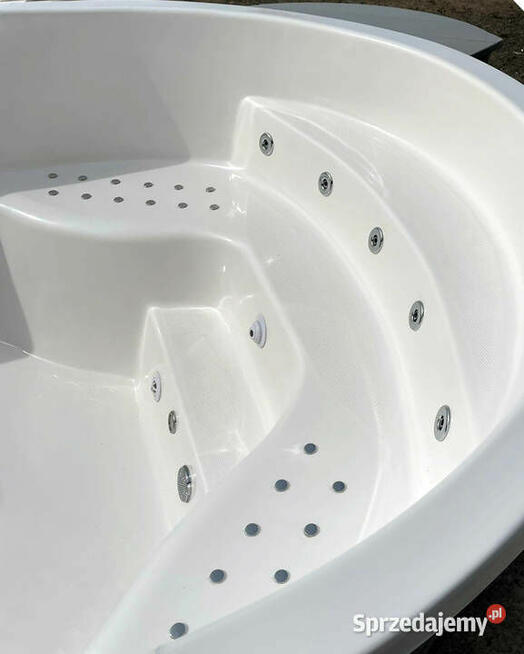 BASEN WOLNOSTOJĄCY z JACUZZI, Hydromasaż, Podgrzewany PC
