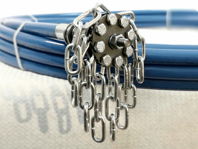 TURBOSPINER Szczotka wycior lanca do czyszczenia komina 12m