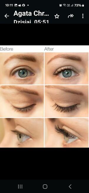 Przedłużanie rzęs , różnymi metodami