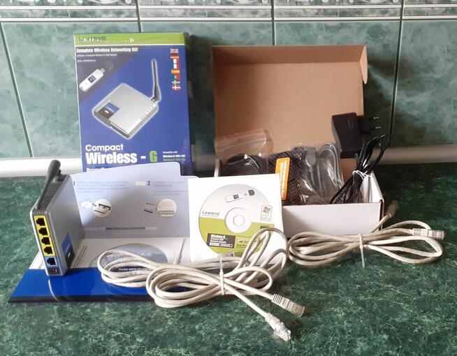 Linksys Wireless-G Router WRT54GC - z osprzętem.