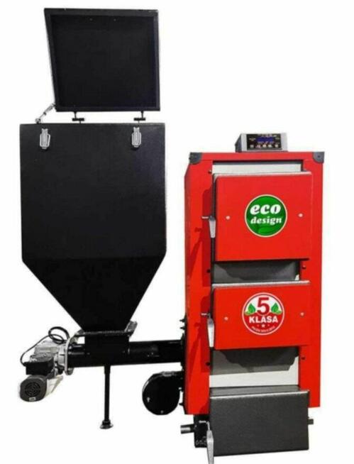 Kocioł z podajnikiem na ekogrosz5 Klasy 20kw