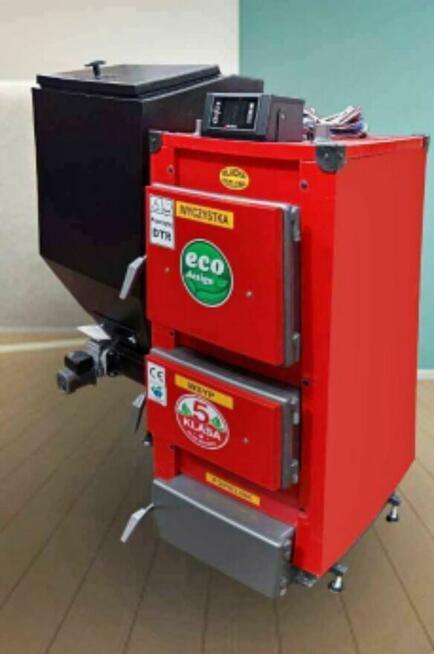 Kocioł z podajnikiem na ekogrosz5 Klasy 20kw