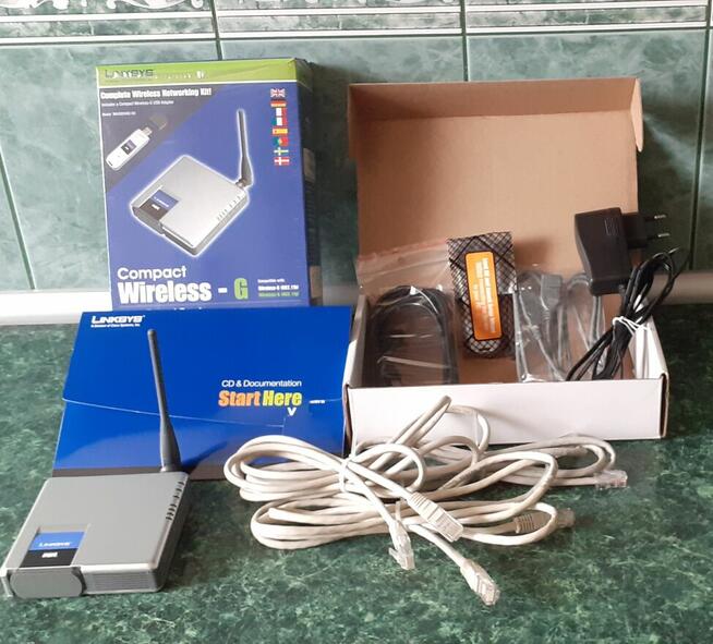 Linksys Wireless-G Router WRT54GC - z osprzętem.