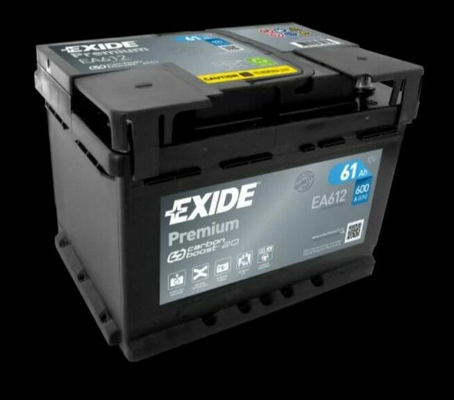 Akumulator 61Ah 600A Exide Premium PRAWY PLUS