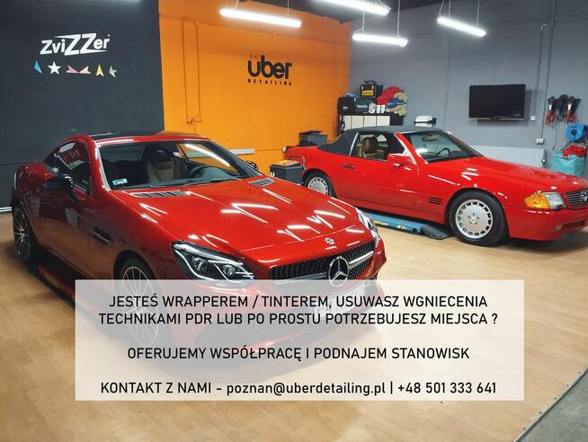 Podnajem hali / stanowiska dla wrappera, technika PDR