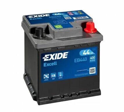 Akumulator Exide Excell EB440 44Ah 400A kostka prawy plus