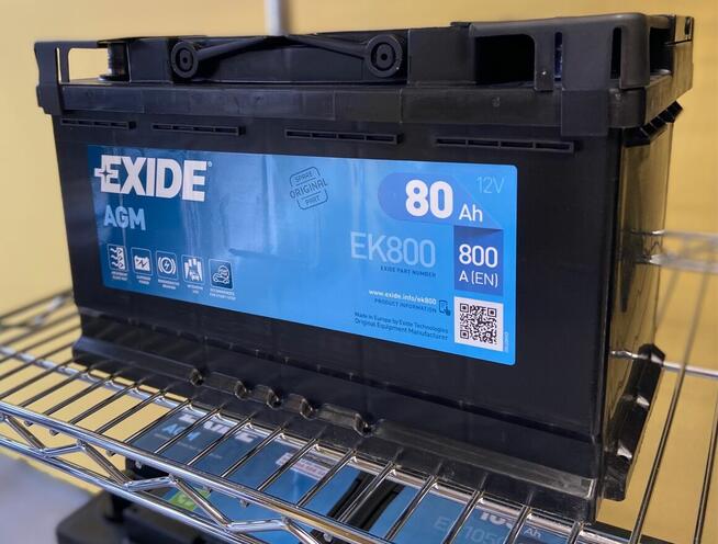 Akumulator 80Ah 800A EN Exide EK800 AGM start&stop