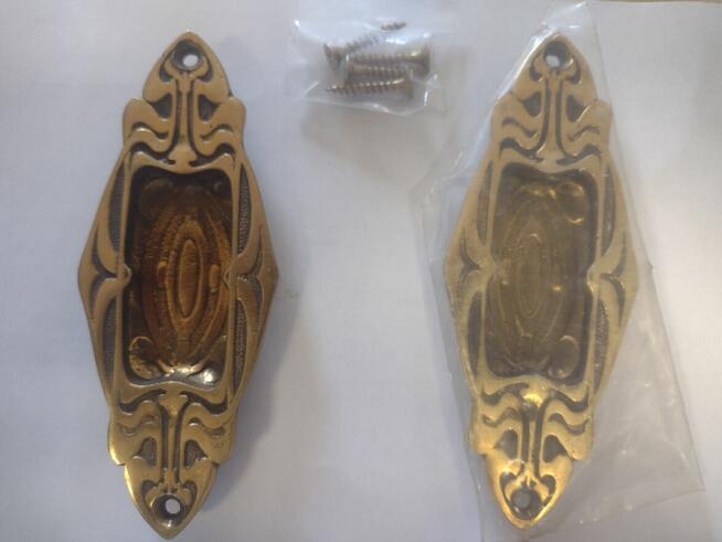 Uchwyt mosiężny wpuszczany do drzwi przesuwnych