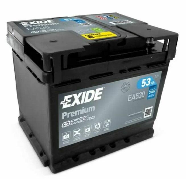 Akumulator 53Ah 540A Exide Premium PRAWY PLUS
