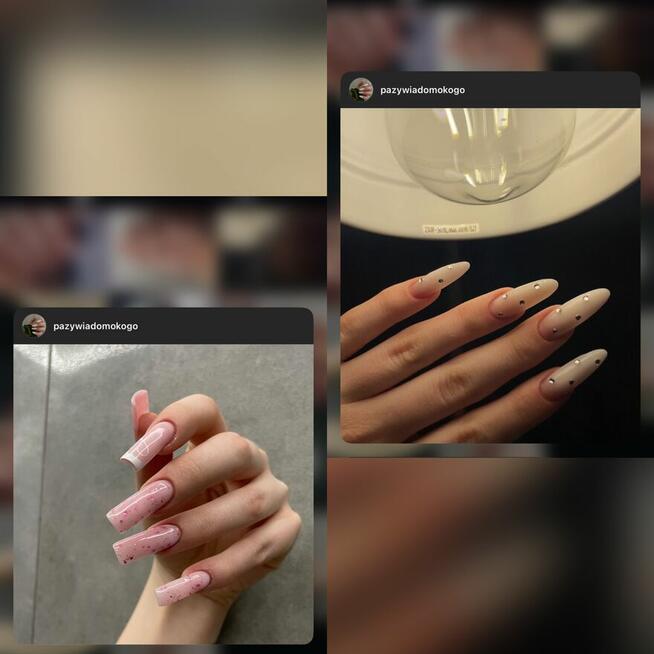 Last terminy manicure Modelki przedłużanie żelowe paznokcie