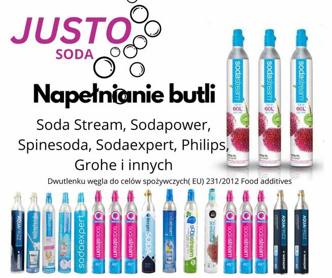 SodaStream Wymiana Napełnienie butli do saturatora