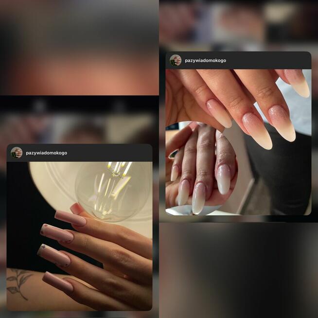 Last terminy manicure Modelki przedłużanie żelowe paznokcie
