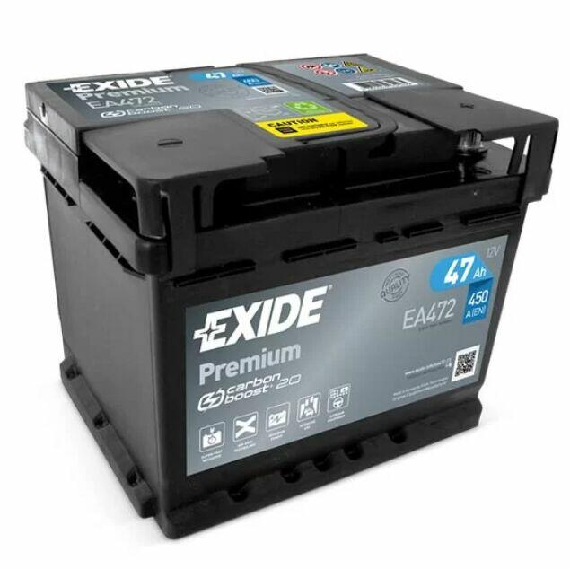 Akumulator 47Ah 450A Exide Premium PRAWY PLUS