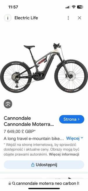 Cannondale Moterra Neo Carbon 2024 nowy rower elektroniczny