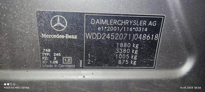 Mercedes B klasa W 245 części , diesel lub benzyna 2006 r