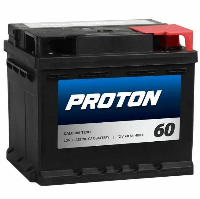 Akumulator PROTON 60Ah 480A EN PRAWY PLUS niski