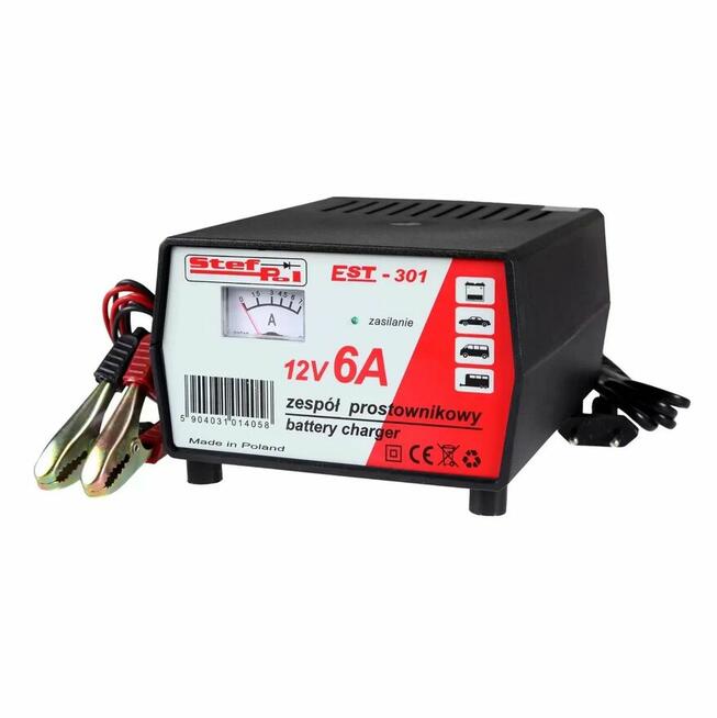 Prostowniki Stef-Pol EST-301, 303, 305 I 12V/6A/12A/15