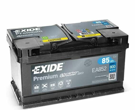 Akumulator 85Ah 800A Exide Premium EA852 PRAWY PLUS