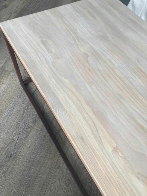 Stolik kawowy metal plus drewno bukowe