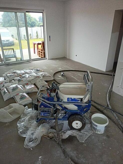 Szpachlowanie oraz malowanie agregatem Graco t max 506