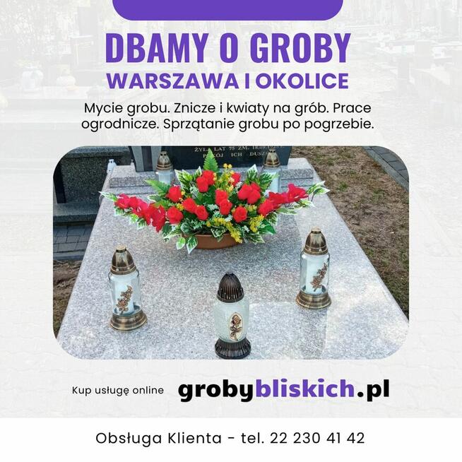 Sprzątanie grobów Warszawa -stała opieka nad grobem od 99 zł