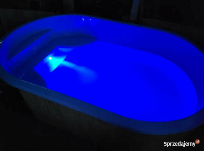 BASEN WOLNOSTOJĄCY OGRODOWY 370, Zabudowa drewniana, schody