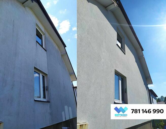 SOFTWASH Mycie Kostki Mycie Elewacji Czyszczenie Elewacji