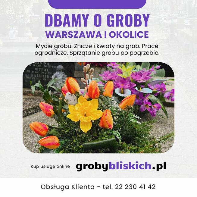 Sprzątanie grobów Warszawa - stała opieka nad grobem